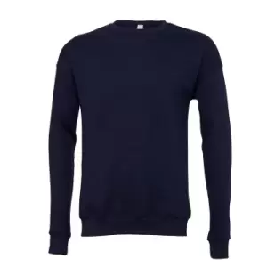 Bella + Canvas Adults Unisex Drop Shoulder Sweatshirt (XXL) (Navy)