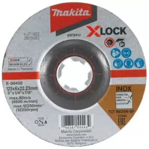 X-Lock 115mm Grinding Disc WA36N - n/a - Makita