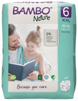 Bambo Nature Nappies - Size 6 - 20s