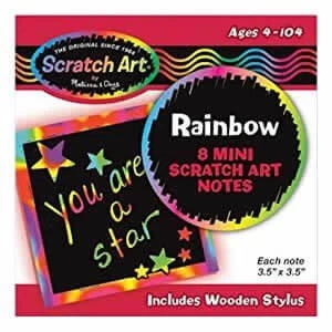 Melissa and Doug Mini Scratch Art Note Rainbow