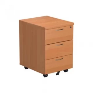 Jemini Beech 3 Drawer Mobile Pedestal Version 2 TESMP3BE2