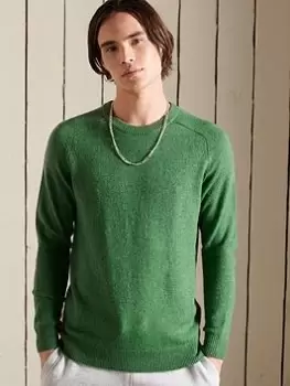 Superdry Harlo Crew Knit, Green Size M Men