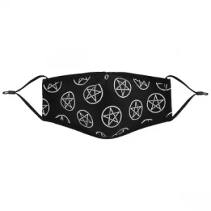 Allover Pentagram Face Mask