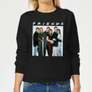 Friends Group Shot Womens Sweatshirt - Black - XS