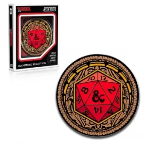 PFDD003 Dungeons & Dragons Ornate D20 Augmented Reality Pin