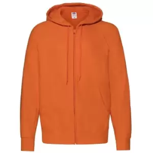 Fruit Of The Loom Mens Lightweight Full Zip Jacket / Hoodie (S) (Orange)