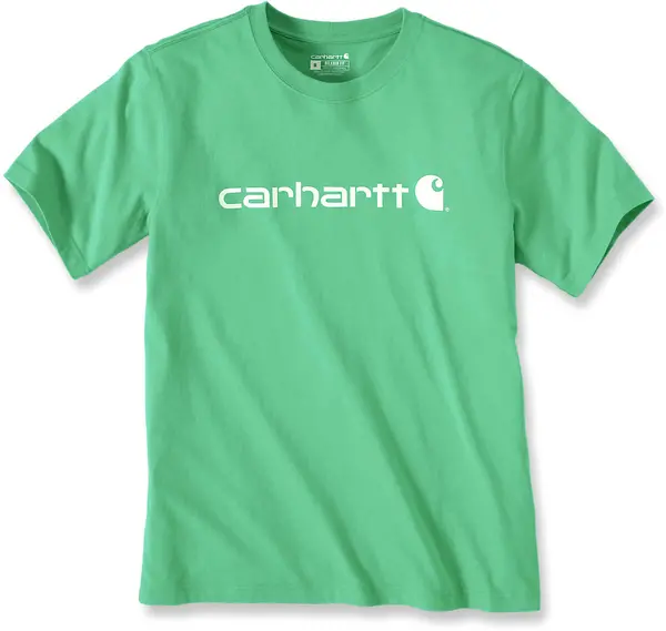 Carhartt EMEA Core Logo Workwear Short Sleeve T-Shirt, green, Size M