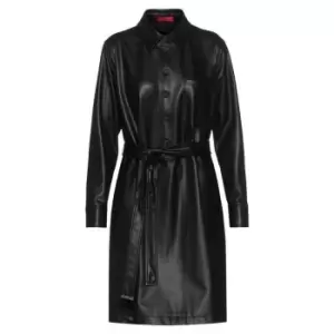 Hugo Kelana Leather Dress - Black