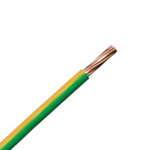 Zexum Earth Green Yellow 2.5mm 7 Strand 24A Single Core 6491B LSZH Low Smoke Zero Halogen Round Power Insulated Conduit Wire - 25 Meter