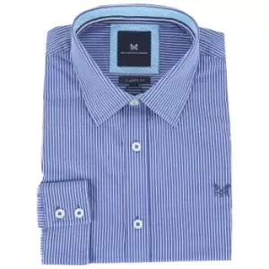 Crew Mens Classic Micro Stripe Shirt Ultramarine Small