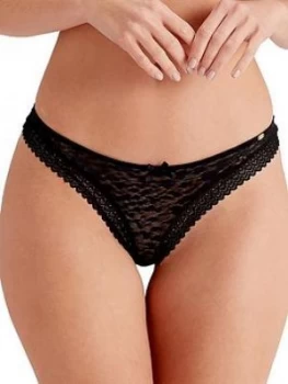 Pretty Polly Thong - Black Size M Women