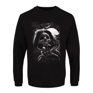 Grindstore Mens Skull Moon Ouija Sweatshirt (M) (Black)