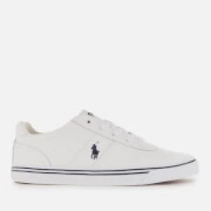 Polo Ralph Lauren Mens Hanford Leather Low Top Trainers - Pure White - UK 10