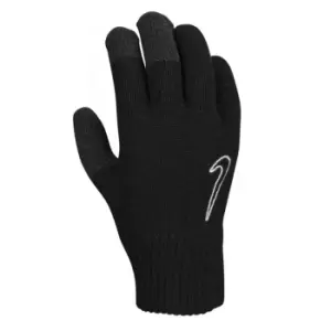 Nike 2.0 Knitted Grip Gloves (S-M) (Black/White)