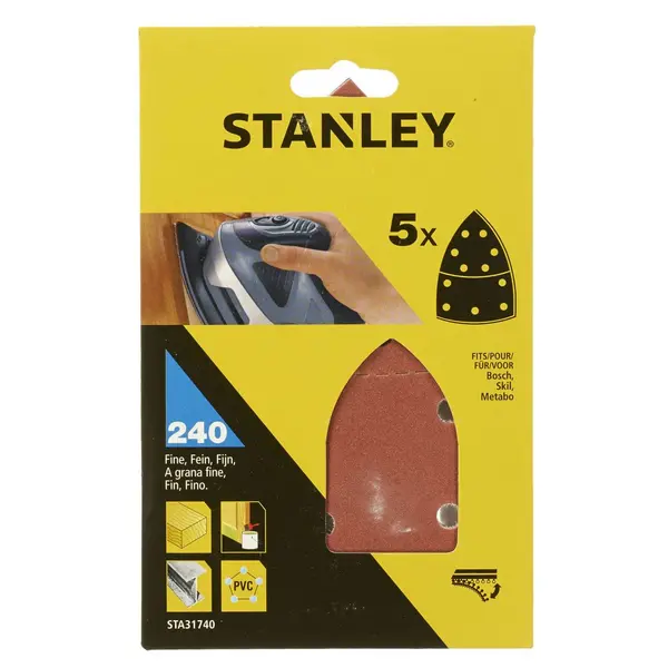 Stanley Detail Sander Sheets 240G - STA31740-XJ