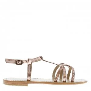 Firetrap Blackseal Iris Braid Sandals - Rose Gold Lthr