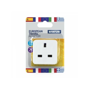 European Travel Adaptor - Single pack - SEUROAB112 - Status