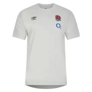 Umbro England Rugby Leisure T-Shirt 2023 2024 Adults - Grey