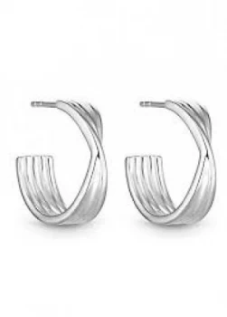 Simply Silver Sterling Silver 925 Polished Twist Hoop