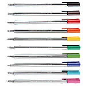 Staedtler Triplus 334 Fineliner Fine 0.3mm Assorted Pack of 10