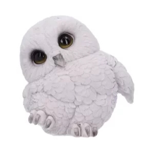 Feathers Cute Rotund Snowly Owl Figurine