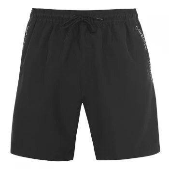 Calvin Klein Calvin Diagonal Tape Swim Shorts - Black 001