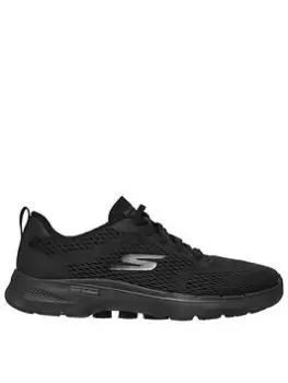 Skechers Go Walk 6 Bold Vision Trainers, Black, Size 4, Women