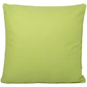 Fusion Plain Dye Water Resistant Outdoor Filled Cushion, Lime, 43 x 43 Cm