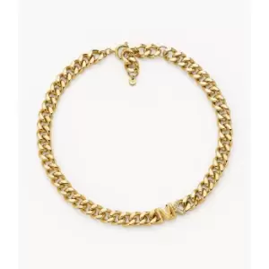 Michael Kors Womens 14K -Plated Statement Logo Collar Necklace - Gold