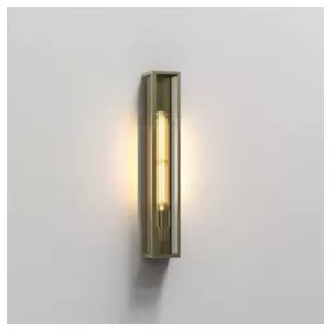 Astro Harvard 500 - Outdoor Flush Wall Light Natural Brass IP44, E27