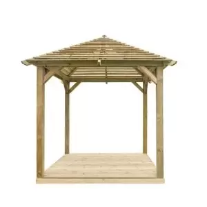 Forest Garden Venetian 10X10 Pavilion (Base Included) Natural Timber