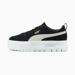 PUMA Mayze Womens Trainers, Black/White Size 3 Shoes