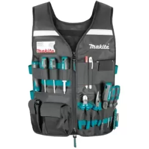 Makita - E-15609 Adjustable Multi Pocket Workers Vest Gilet - Universal Size