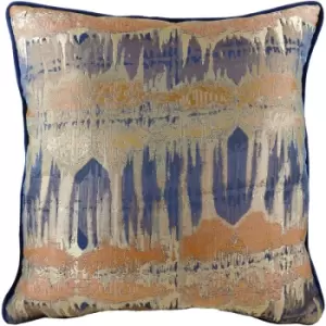 Evans Lichfield - Inca Jacquard Cushion 43x43cm Royal - Royal