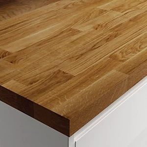 Wickes Solid Wood Worktop Dark Oak 3000 x 600 x 38mm