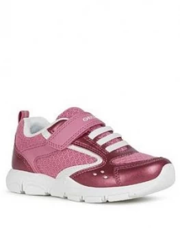 Geox Girls Torque Trainers - Fuchsia, Size 1 Older