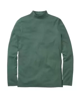 Cotton Traders Long Sleeve Turtleneck Base Layer in Green