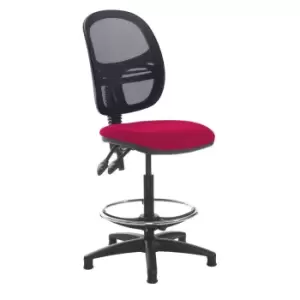 Dams MTO Jota Mesh Back Draughtsmans Chair with No Arms - Ocean Blue