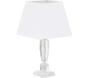 INTERIORS by Premier Halina Table Lamp - Crystal Pedestal