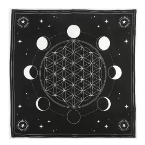 Something Different Moon Phase Altar Cloth (One Size) (Black/White)