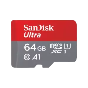 SanDisk Ultra MicroSDXC UHS-I Card with Adapter - 64GB - SDSQUAB-064G-GN6MA