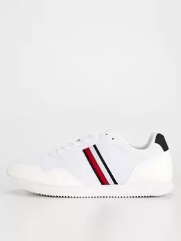 Tommy Hilfiger Core Lo Runner Trainer, White, Size 42, Men