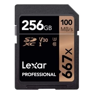 Lexar Professional 667x UHS-I Class 10 SDXC Card 256GB