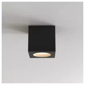 Astro Kos - Square Surface Mounted Downlight Textured Black IP65, GU10