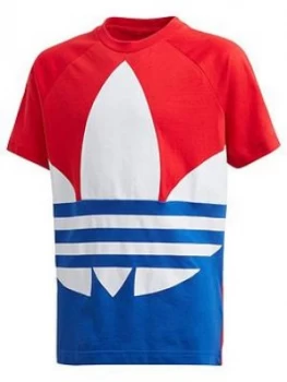 Adidas Originals ChildrenS Big Trefoil T-Shirt - Red