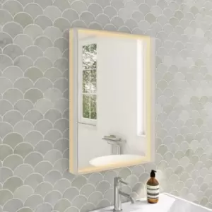 LED Bathroom Mirror with Demister - 500 x 700mm - Aquila