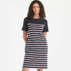 Barbour Hawkins Striped Cotton Dress - UK 14