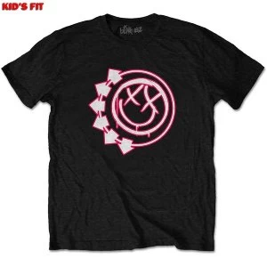 Blink-182 - Six Arrow Smiley Kids 5 - 6 Years T-Shirt - Black