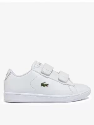 Lacoste CARNABY EVO BL 21 1 SUI WHT/WHT, White, Size 7 Younger