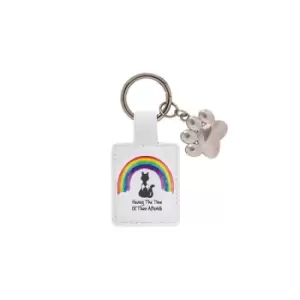 Rainbow Bridge Friends Cat Key Ring